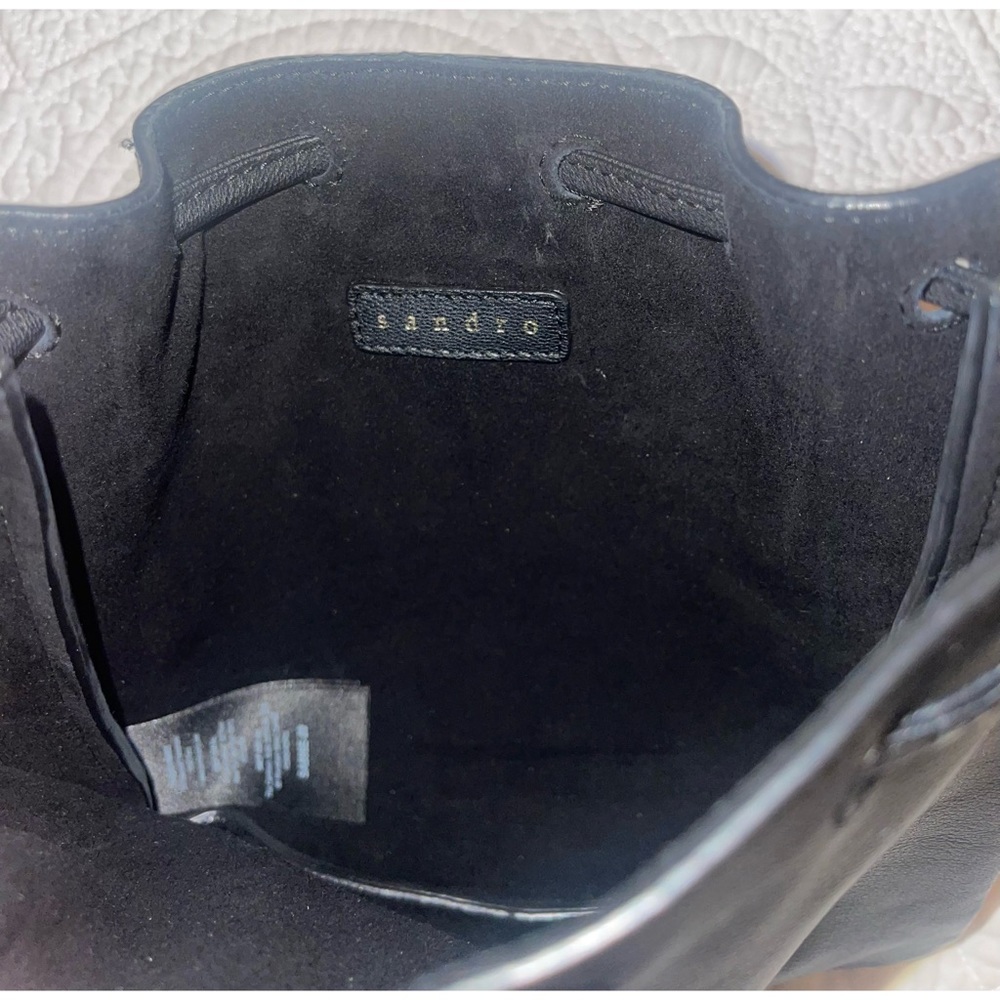 Sandro Black Mini Leather Bag - Picture 2 of 5